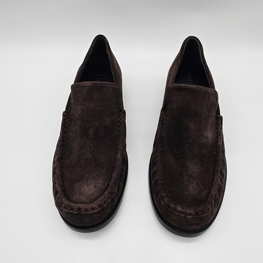Vince Men's Miles Suede Moccasin-style Loafer Slip on Shoes Cocoa Brown 9.5 M - Picture 2 of 8